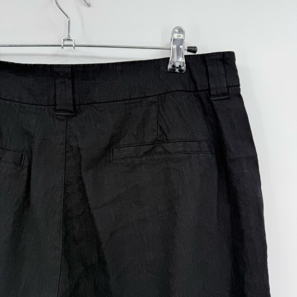 Alp N Rock ANR+ Molly Tailored Linen Blend Shorts in Black Size L - Picture 10 of 12